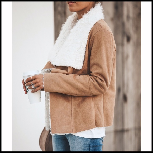 Chilly Days Faux Suede + Sherpa - Picture 3 of 7